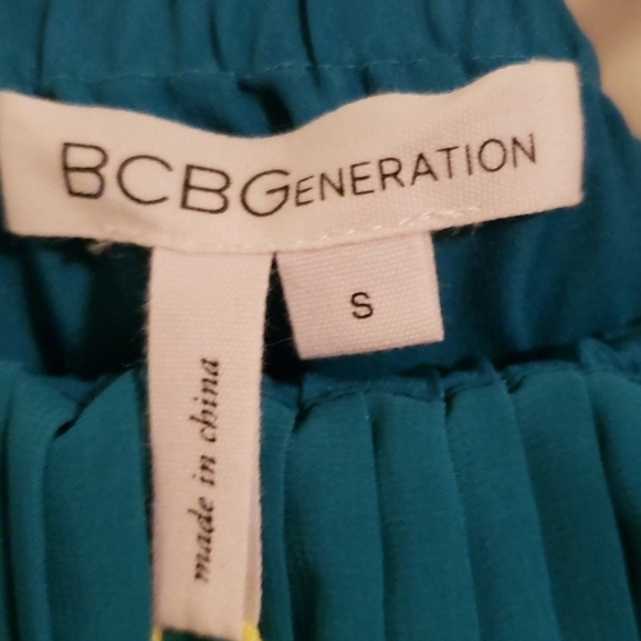 Bcbgeneration teal ruffle strapless dress NWT - Picture 11 of 12